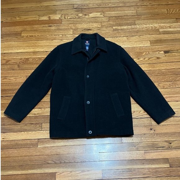 Chaps Jackets & Coats Chaps Wool Coat Mens Size Xl Charcoal Gray